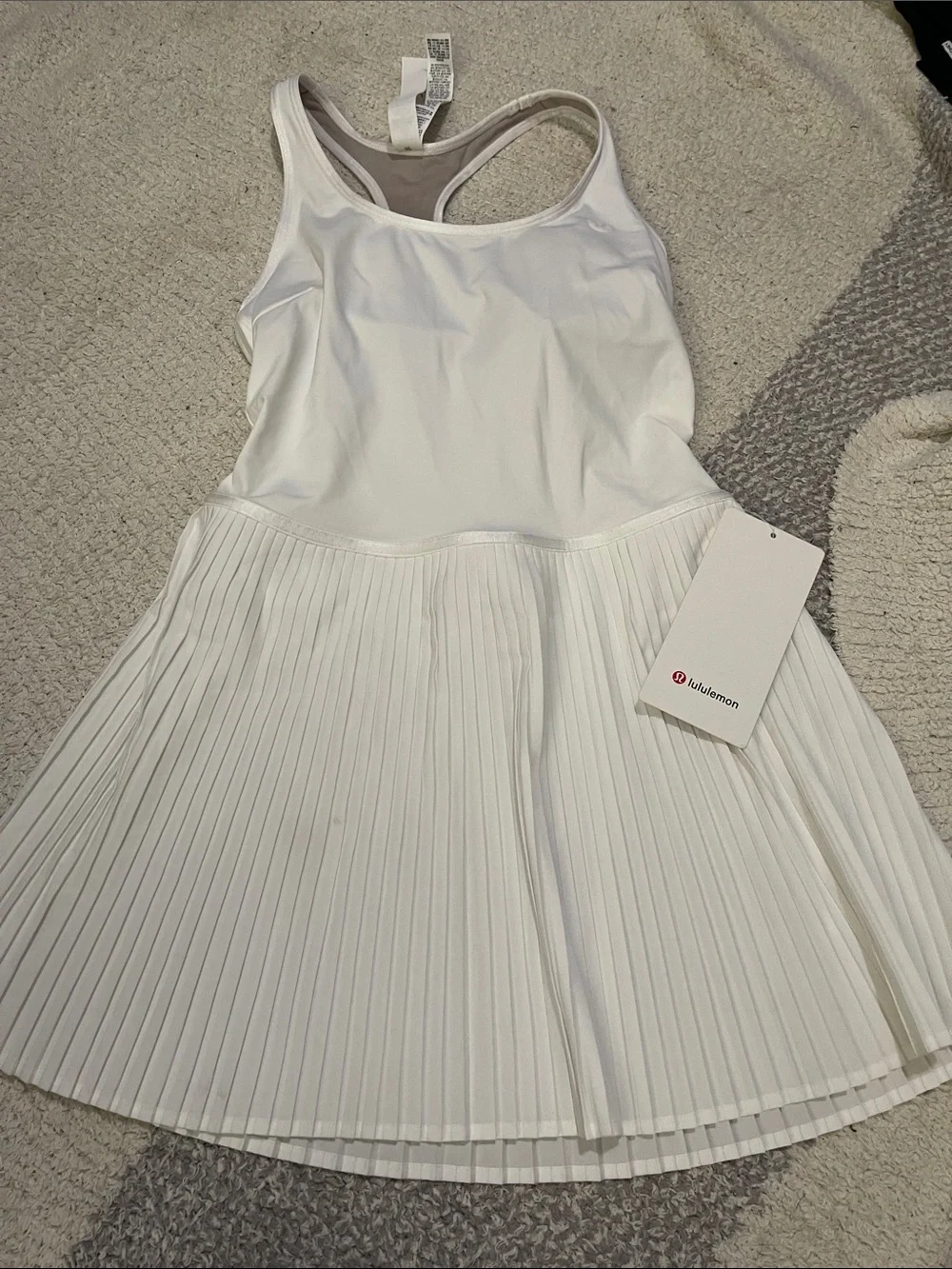 NWT- Lululemon - Scoop Neck Pleated Tennis Dress - 2